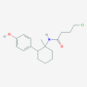 molecular formula C17H24ClNO2 B15172027 4-Chloro-N-[2-(4-hydroxyphenyl)-1-methylcyclohexyl]butanamide CAS No. 921210-68-6