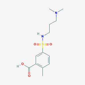 molecular formula C13H20N2O4S B1517203 5-{[3-(二甲氨基)丙基]磺酰氨基}-2-甲基苯甲酸 CAS No. 1042503-62-7