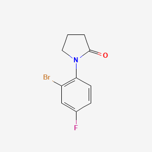 molecular formula C10H9BrFNO B1517206 1-(2-溴-4-氟苯基)吡咯烷-2-酮 CAS No. 1037150-18-7