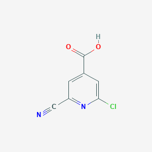 2-Chloro-6-cyanoisonicotinic acid