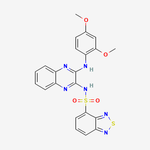 N-(3-((2,4-dimethoxyphenyl)amino)quinoxalin-2-yl)benzo[c][1,2,5]thiadiazole-4-sulfonamide