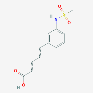 5-{3-[(Methanesulfonyl)amino]phenyl}penta-2,4-dienoic acid