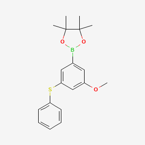 2-(3-Methoxy-5-(phenylthio)phenyl)-4,4,5,5-tetramethyl-1,3,2-dioxaborolane