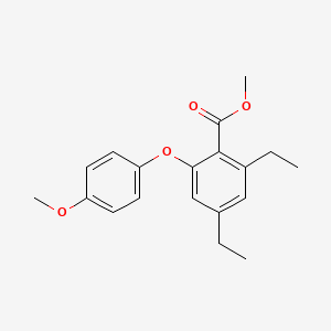 Methyl 2,4-diethyl-6-(4-methoxyphenoxy)benzoate