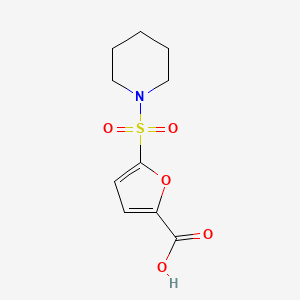 molecular formula C10H13NO5S B1517226 5-(哌啶-1-磺酰基)呋喃-2-羧酸 CAS No. 933735-49-0