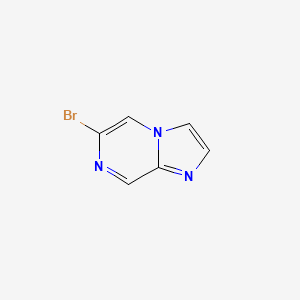 molecular formula C6H4BrN3 B1517230 6-溴咪唑并[1,2-a]吡嗪 CAS No. 912773-24-1