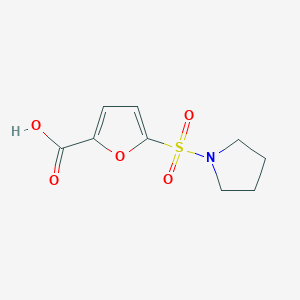 molecular formula C9H11NO5S B1517239 5-(Pyrrolidin-1-ylsulfonyl)-2-furoic acid CAS No. 933690-52-9