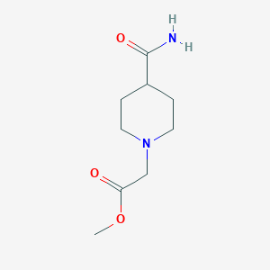 molecular formula C9H16N2O3 B1517244 Methyl 2-(4-carbamoylpiperidin-1-yl)acetate CAS No. 1040020-69-6