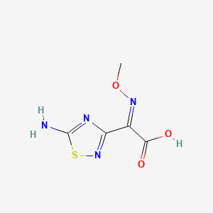 molecular formula C5H6N4O3S B1517245 (5-Amino-[1,2,4]thiadiazol-3-yl)-methoxyimino-acetic acid CAS No. 72217-12-0