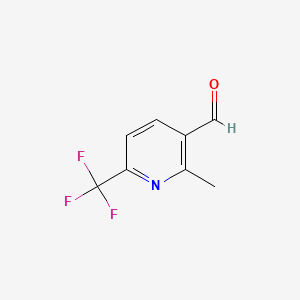molecular formula C8H6F3NO B1517246 2-Methyl-6-(trifluoromethyl)nicotinaldehyde CAS No. 545394-83-0