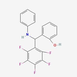 2-[Anilino(pentafluorophenyl)methyl]phenol