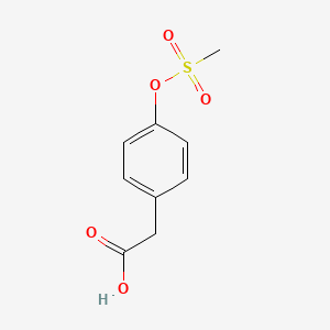 molecular formula C9H10O5S B1517247 2-[4-(Methanesulfonyloxy)phenyl]acetic acid CAS No. 64369-79-5