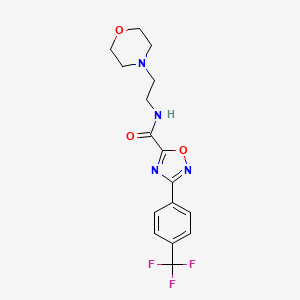 N-[2-(morpholin-4-yl)ethyl]-3-[4-(trifluoromethyl)phenyl]-1,2,4-oxadiazole-5-carboxamide