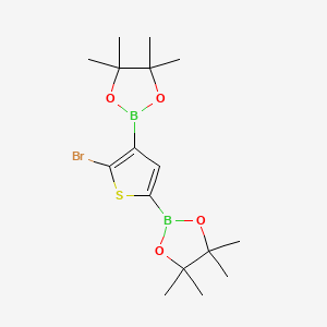 2,2'(5-Bromothiophene-2,4-diyl)bis(4,4,5,5-tetramethyl-1,3,2-dioxaborolane)