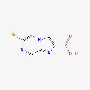 molecular formula C7H4BrN3O2 B1517249 6-溴咪唑并[1,2-a]哒嗪-2-羧酸 CAS No. 1000018-56-3