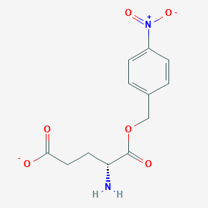 1-Nitro-4-{[(5-oxidanidyl-5-oxidanylidene-D-norvalyl)oxy]methyl}benzene