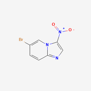 molecular formula C7H4BrN3O2 B1517251 6-Bromo-3-nitroimidazo[1,2-a]pyridine CAS No. 64064-71-7