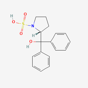 (2R)-2-[Hydroxy(diphenyl)methyl]pyrrolidine-1-sulfonic acid