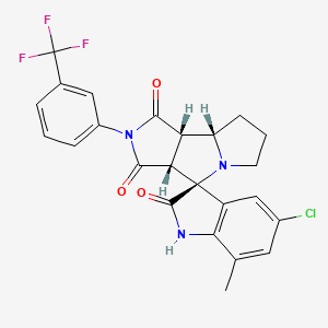 (3S,3'aR,8'aS,8'bS)-5-chloro-7-methyl-2'-[3-(trifluoromethyl)phenyl]spiro[1H-indole-3,4'-3a,6,7,8,8a,8b-hexahydropyrrolo[3,4-a]pyrrolizine]-1',2,3'-trione