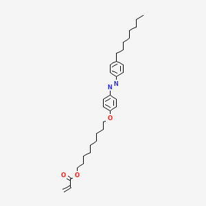 9-{4-[(E)-(4-Octylphenyl)diazenyl]phenoxy}nonyl prop-2-enoate