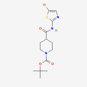 tert-butyl 4-[(5-bromo-1,3-thiazol-2-yl)carbamoyl]piperidine-1-carboxylate