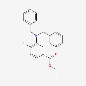 Ethyl 3-(dibenzylamino)-4-fluorobenzoate