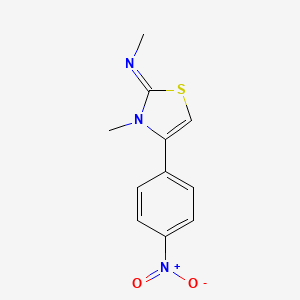 (2Z)-N,3-Dimethyl-4-(4-nitrophenyl)-1,3-thiazol-2(3H)-imine