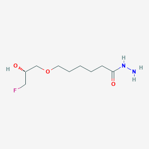 6-[(2R)-3-fluoro-2-hydroxypropoxy]hexanehydrazide