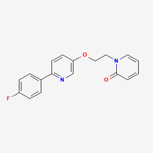 molecular formula C18H15FN2O2 B15172568 1-(2-{[6-(4-Fluorophenyl)pyridin-3-yl]oxy}ethyl)pyridin-2(1H)-one CAS No. 918146-31-3