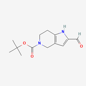 Tert-butyl 2-formyl-6,7-dihydro-1H-pyrrolo[3,2-C]pyridine-5(4H)-carboxylate