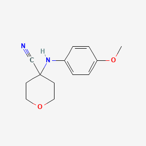 4-(4-Methoxyphenylamino)tetrahydropyran-4-carbonitrile