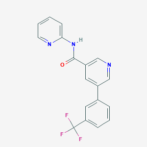 N-(Pyridin-2-YL)-5-[3-(trifluoromethyl)phenyl]pyridine-3-carboxamide