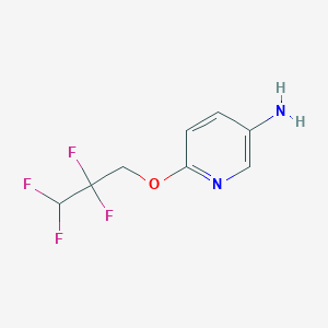 molecular formula C8H8F4N2O B1517259 6-(2,2,3,3-Tetrafluoropropoxy)pyridin-3-amine CAS No. 915394-36-4