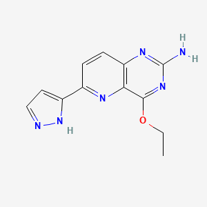 4-ethoxy-6-(1H-pyrazol-5-yl)pyrido[3,2-d]pyrimidin-2-amine