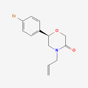 (6R)-6-(4-Bromophenyl)-4-(prop-2-en-1-yl)morpholin-3-one