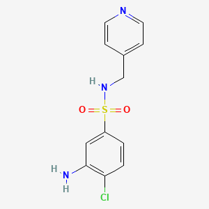 B1517266 3-Amino-4-chloro-N-(4-pyridinylmethyl)-benzenesulfonamide CAS No. 1040334-12-0
