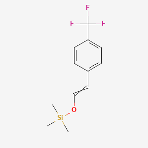 Trimethyl({2-[4-(trifluoromethyl)phenyl]ethenyl}oxy)silane