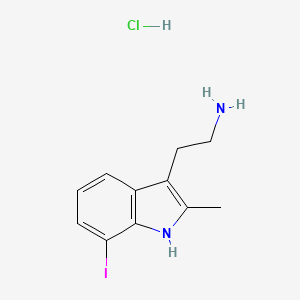 2-(7-iodo-2-methyl-1H-indol-3-yl)ethanamine;hydrochloride