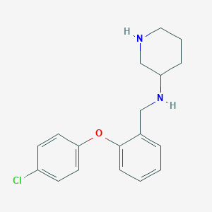 N-{[2-(4-Chlorophenoxy)phenyl]methyl}piperidin-3-amine