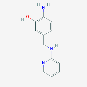 2-Amino-5-{[(pyridin-2-yl)amino]methyl}phenol