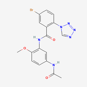 molecular formula C17H15BrN6O3 B15172808 C17H15BrN6O3 