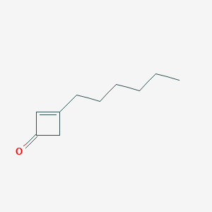3-Hexylcyclobut-2-EN-1-one