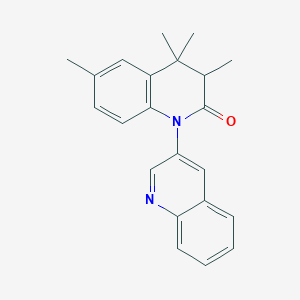 3,4,4,6-Tetramethyl-3,4-dihydro-2H-[1,3'-biquinolin]-2-one