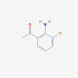 molecular formula C8H8BrNO B1517296 1-(2-氨基-3-溴苯基)乙酮 CAS No. 808760-02-3