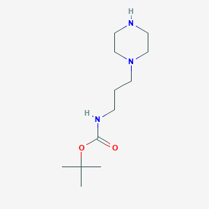 molecular formula C12H25N3O2 B1517297 tert-Butyl (3-(piperazin-1-yl)propyl)carbamate CAS No. 874831-60-4