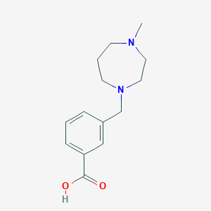 molecular formula C14H20N2O2 B1517299 3-(4-Methyl-[1,4]diazepan-1-ylmethyl)-benzoic acid CAS No. 885277-07-6