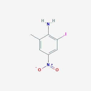 molecular formula C7H7IN2O2 B1517306 2-碘-6-甲基-4-硝基苯胺 CAS No. 220144-91-2