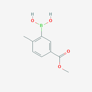 molecular formula C9H11BO4 B151731 5-Methoxycarbonyl-2-methylphenylboronic acid CAS No. 876189-18-3