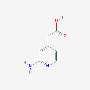 molecular formula C7H8N2O2 B1517317 2-(2-氨基吡啶-4-基)乙酸 CAS No. 887580-47-4