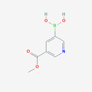 molecular formula C7H8BNO4 B151732 (5-(Methoxycarbonyl)pyridin-3-yl)boronic acid CAS No. 871329-53-2